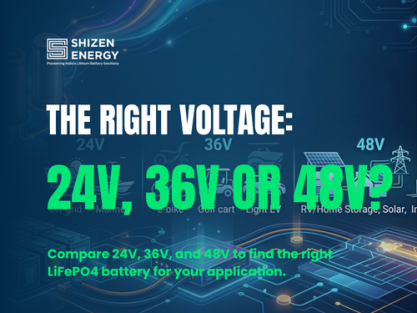 24V vs 36V vs 48V LiFePO4 A Voltage Selection Guide by Application