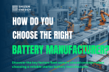 How Do You Choose the Right Battery Manufacturer
